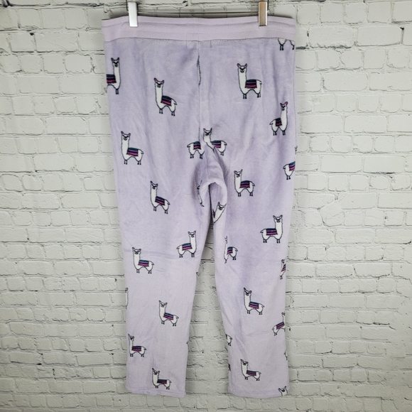 DENVER HAYES | Llama fleece plush cozy pajama lounge pants - Picture 3 of 7